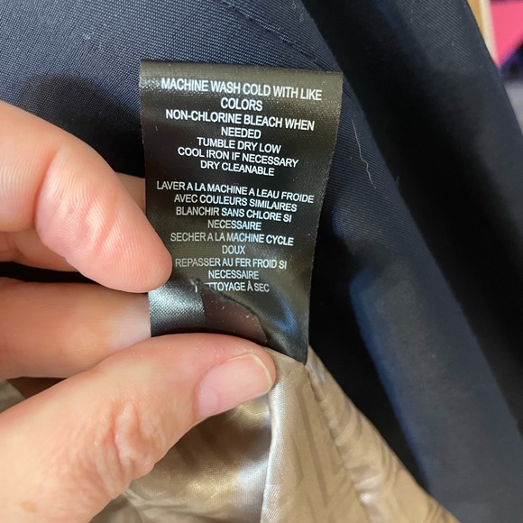 Women’s Navy Blue Ivanka Trump Belted Trench Coat - Picture 6 of 6